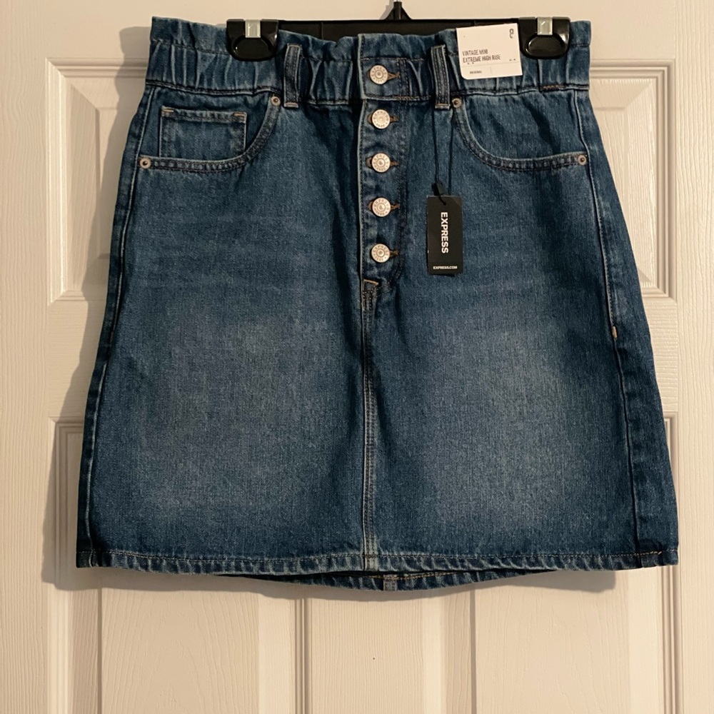 Express denim skirt